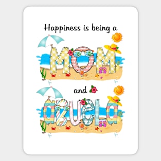 Happiness Is Being A Mom And Abuela Summer Beach Happy Mother's Day Magnet